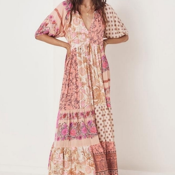 NWT Spell Renew Patchwork Gown - Picture 2 of 5